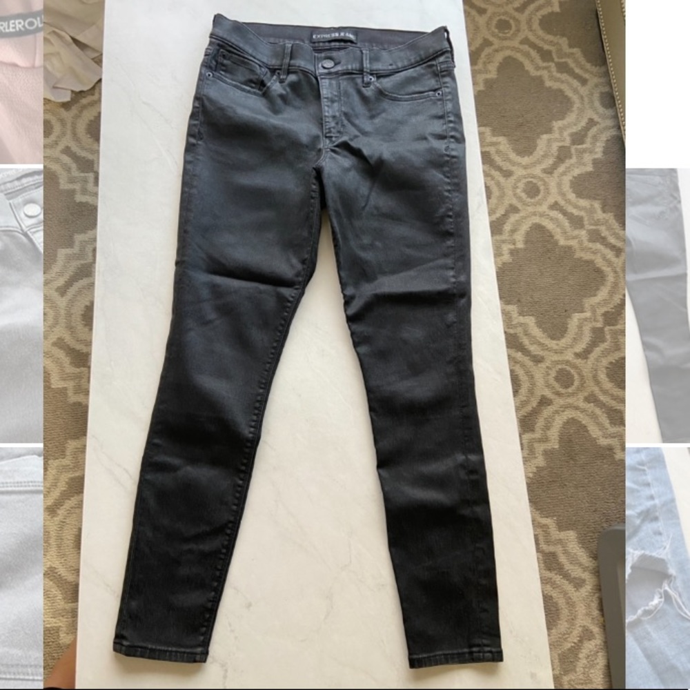 Glossy Finish Jeans
